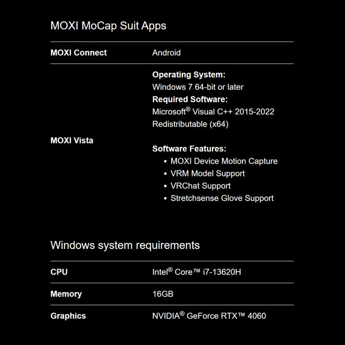 MOXI MoCap Suit V100 | Knoxlabs