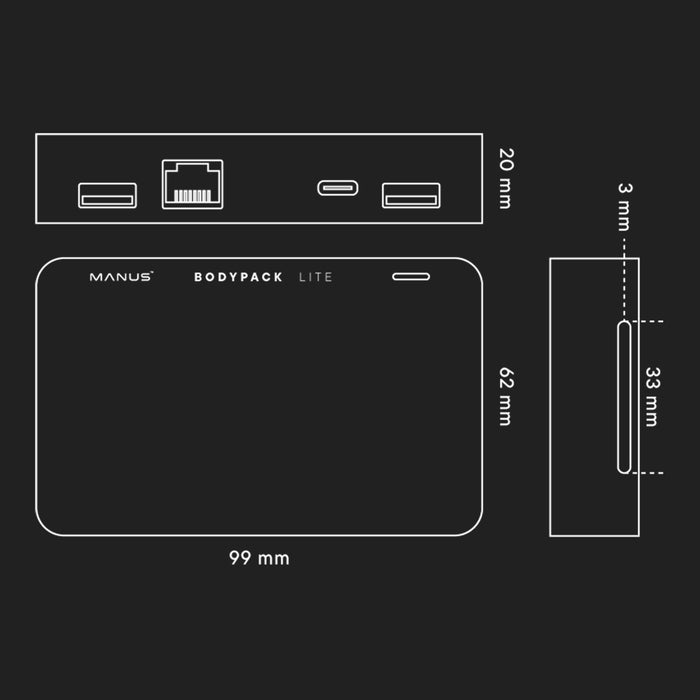 MANUS Bodypack Lite | Compact, Wireless Motion Capture